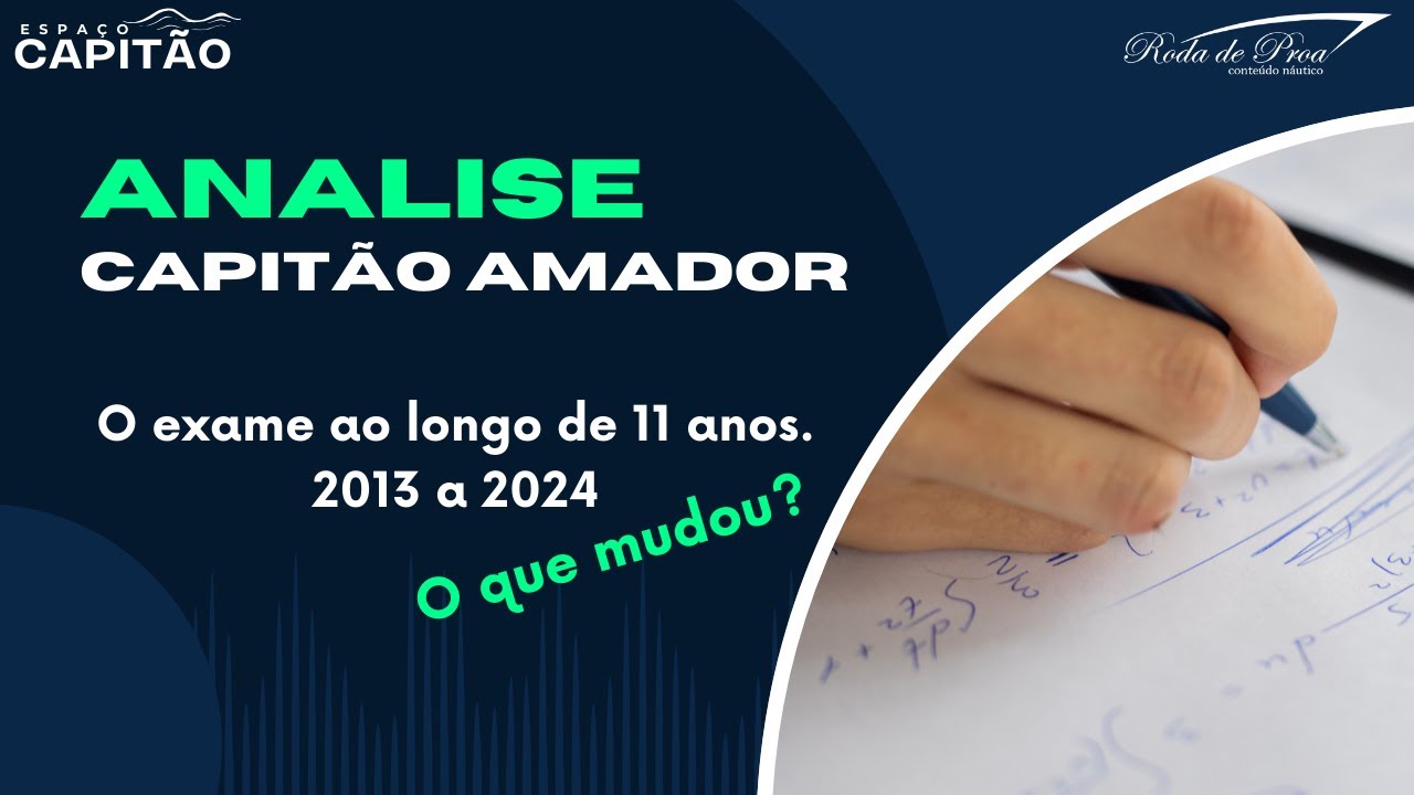 Analise dos exames para capitão amador, o que você precisa saber!