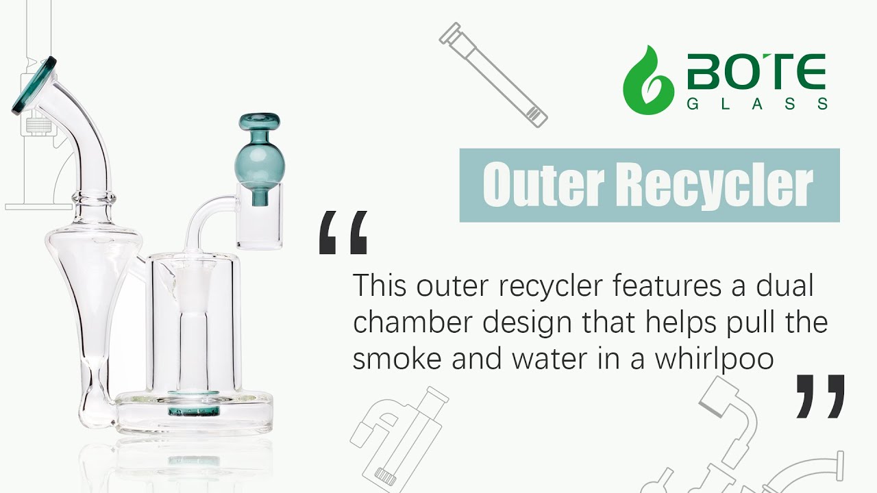 China Outer Recycler Glass Dab Rig BT4418
