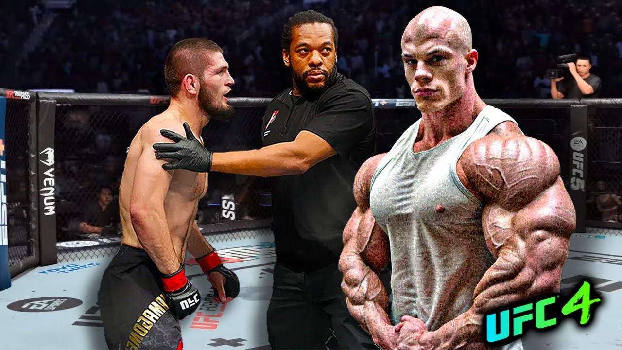 Khabib Nurmagomedov vs. Bald youth Bodybuilder (EA sports UFC 4)