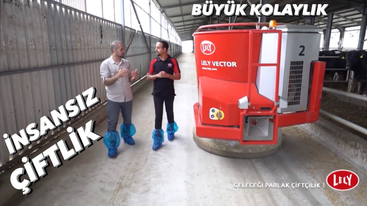 TRAKTÖRE GEREK YOK! | Otomatik Yemleme Robotu Lely Vector