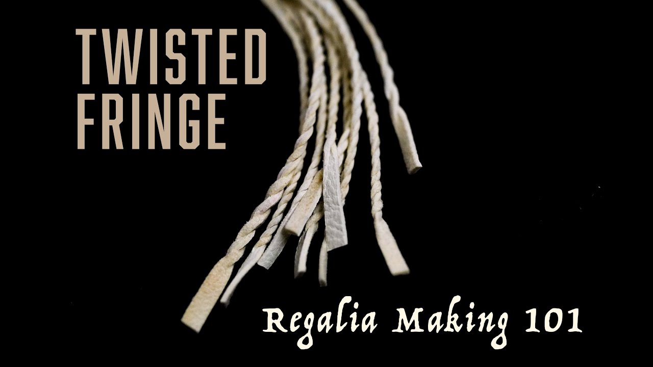 How to Make/Twist Buckskin Fringe - Regalia Making 101
