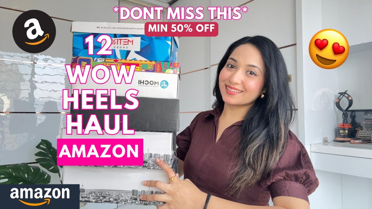 12 HUGE Amazon Heels / Flats / Juttis Try On Haul 😍 | 50% OFF Amazon Serve Sale 💖 | Isha Vinod Jain