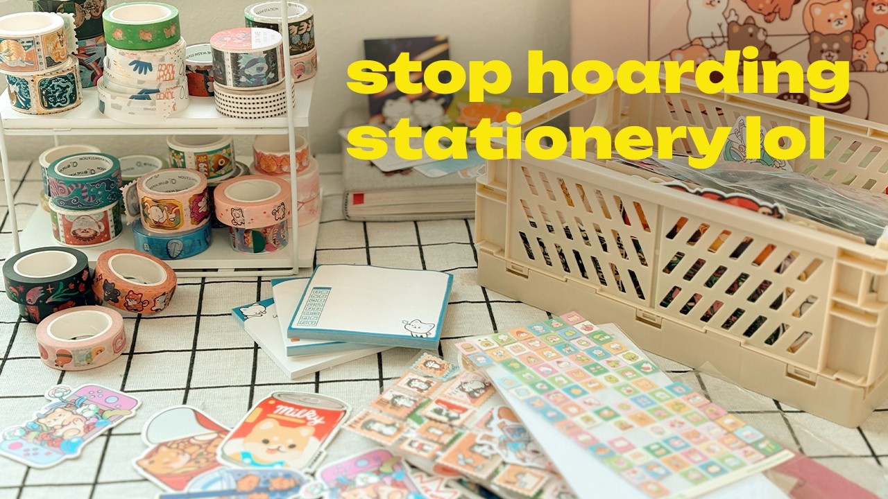 Use your stationery!! Let's use stickers, washi tape, and paper goods together~