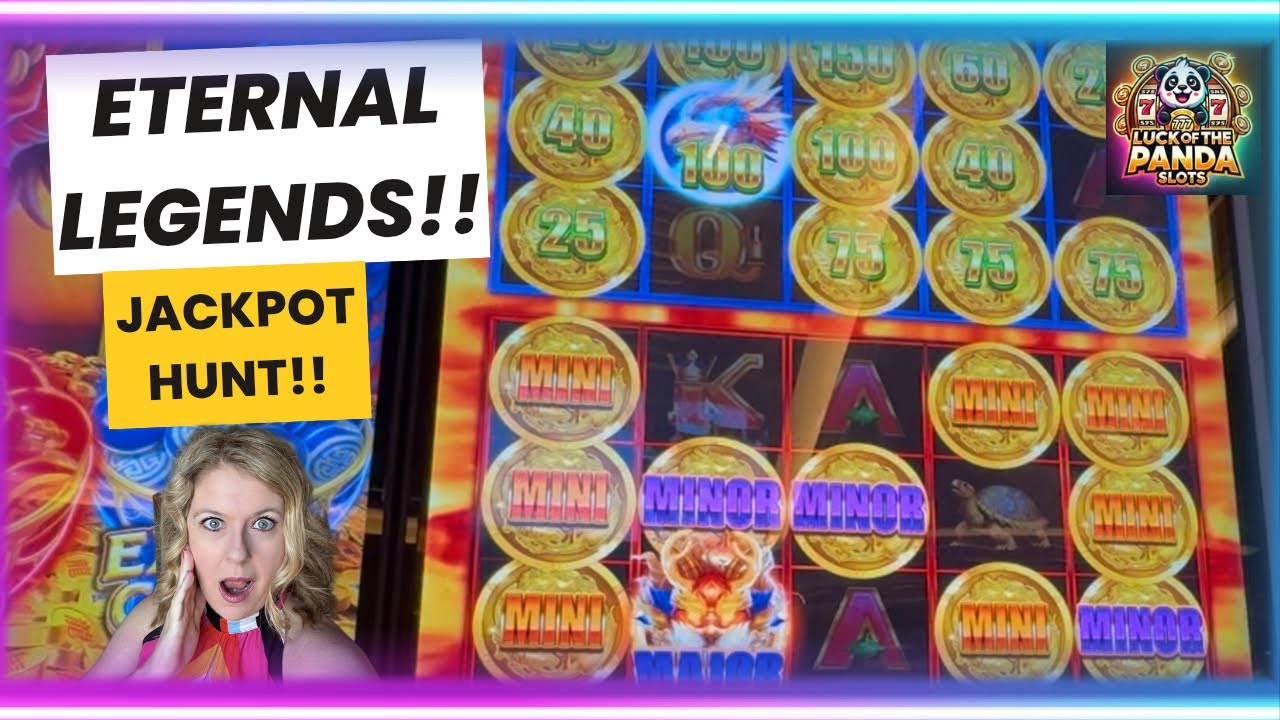 JACKPOT HUNT: Eternal Legends Slot Machine BIG WIN | Luck of the Panda @BelterraParkCincinnati 
