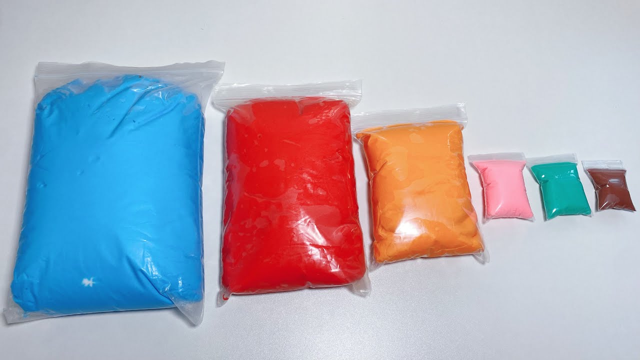 ASMR 6 COLOR&rsquo;S From small to large super clay unboxing|5minutes satisfying unboxing#7 #clay #2026 