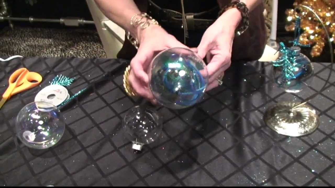 How to DIY Peacock Christmas Ornaments by Donna Moss Donna Decorates Dallas