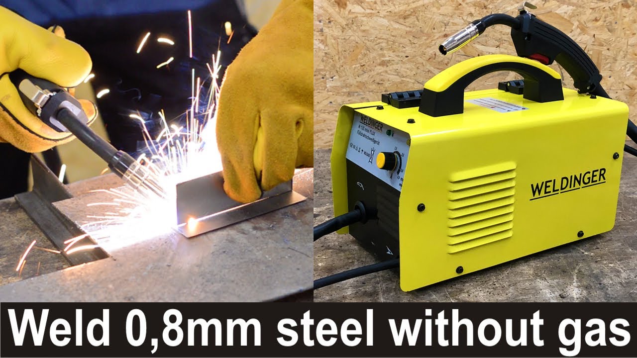 Weldinger M 130 mini Flux / Weld 0,8mm steel without gas