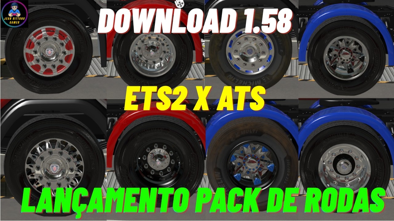⭕ETS2 X ATS-1.58 - DOWNLOAD AND RELEASE WHEEL PACK V1 #shortsfeed #arched #truck #viralvideo