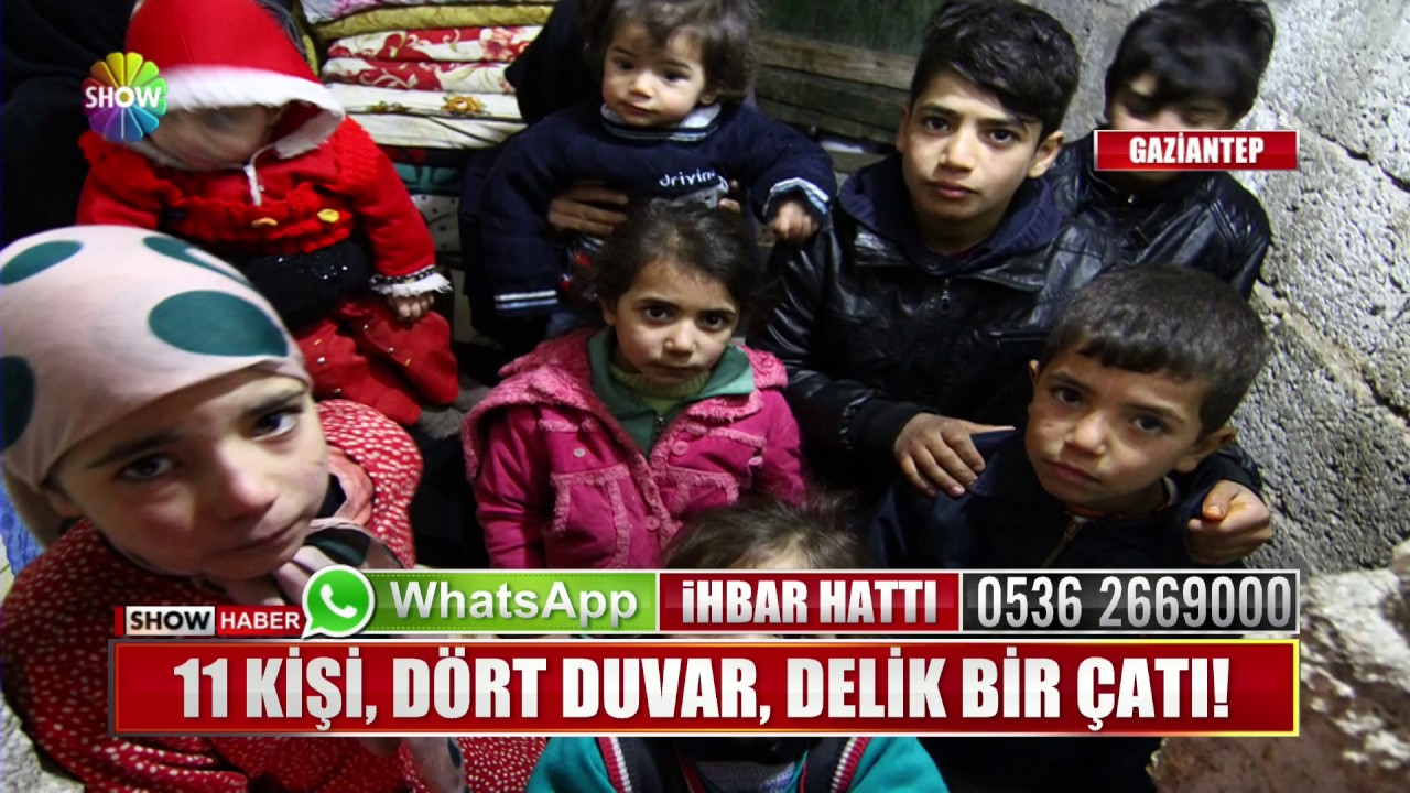 8 çocuklu aile, evin kömürlüğüne sığındılar