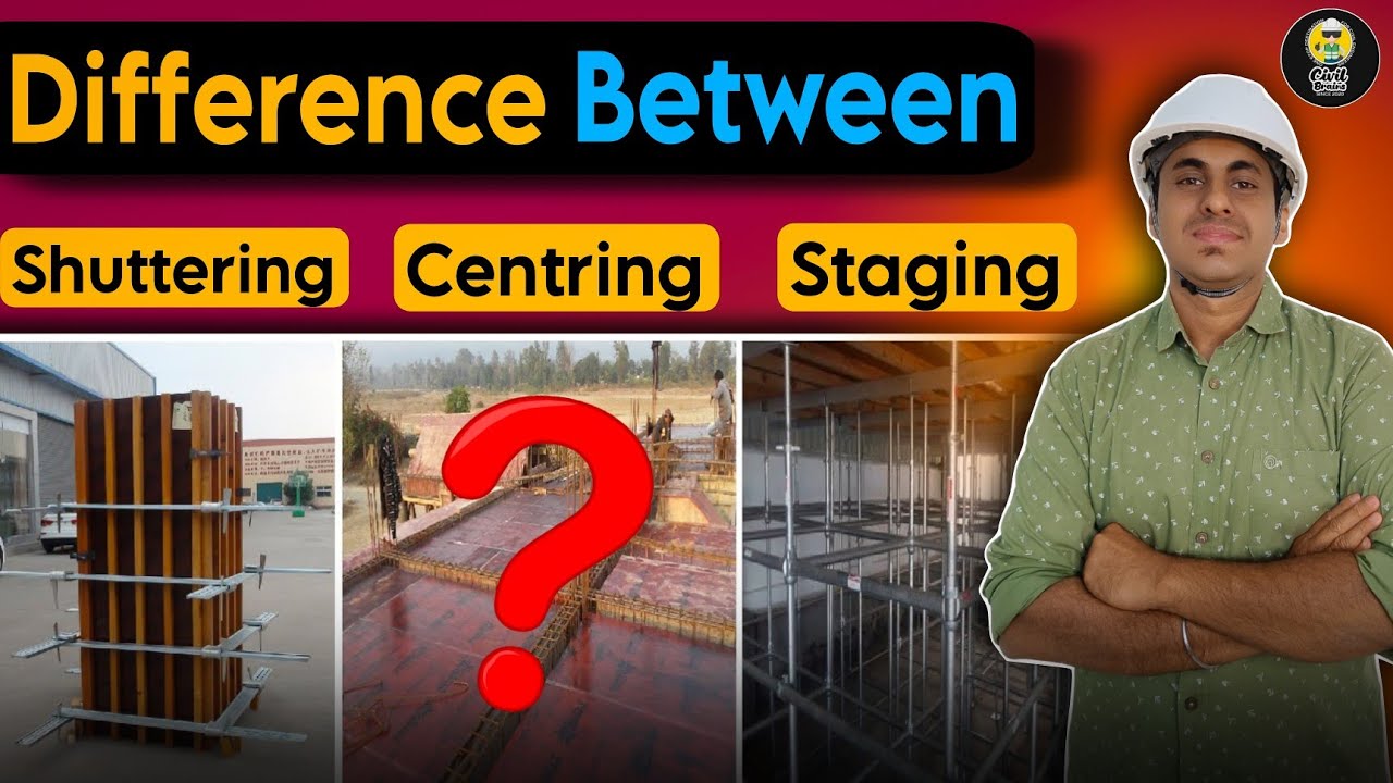 Formworks: Shuttering vs Centering vs Staging | Explained for Beginners | Akshay Kamath