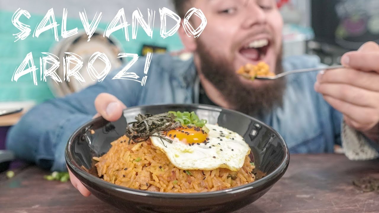 ARROZ REQUENTADO DO JEITO CERTO! - ARROZ DE KIMCHI - ARROZ FRITO COREANO