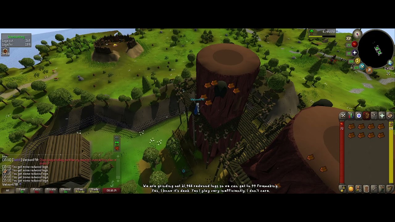 OSRS Max Cape Grind Ep 2 - Woodcutting Ep 2