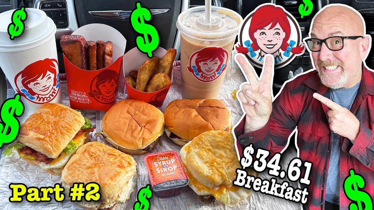 Ordering EVERYTHING on the WENDY'S Breakfast Menu Part 2