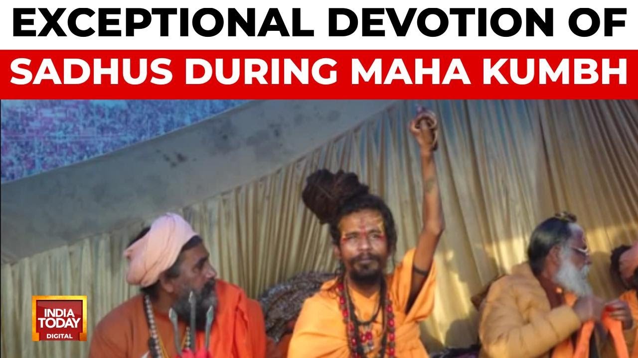 Sadhus Arrive in Prayagraj for Maha Kumbh Mela, Showcase Unique Spiritual Practices