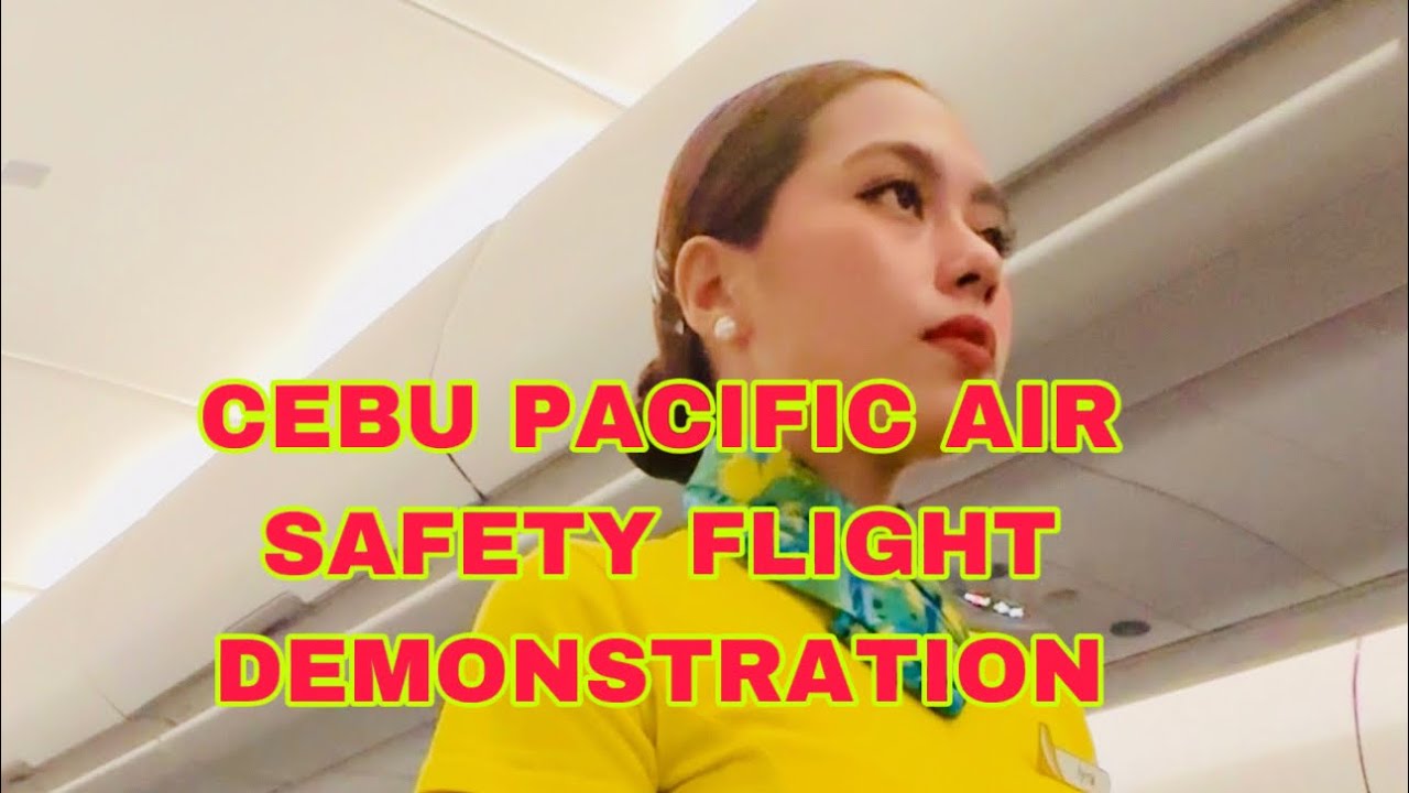 Демонстрация безопасности для бортпроводников Cebu Pacific Air