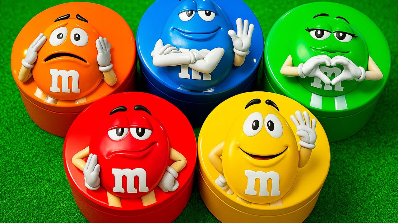 2 Minutes Satisfying with Unpacking Yummy Paw Patrol and Delicious M&M'S Candy From Funny Tins ASMR