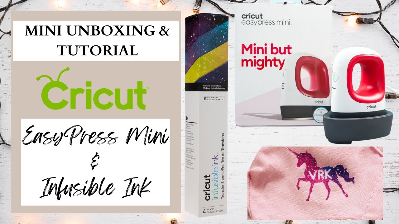 CRICUT INFUSIBLE INK ON COTTON l DOES IT WORK? l EasyPress Mini Unboxing l Cricut Tutorial
