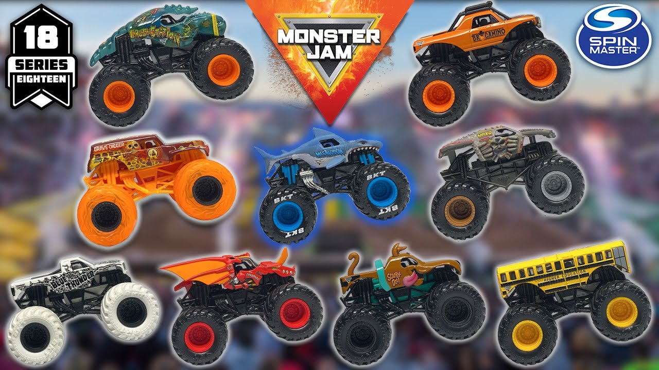 SPIN MASTER MONSTER JAM СЕРИЯ 18 | МАСШТАБ 1:64