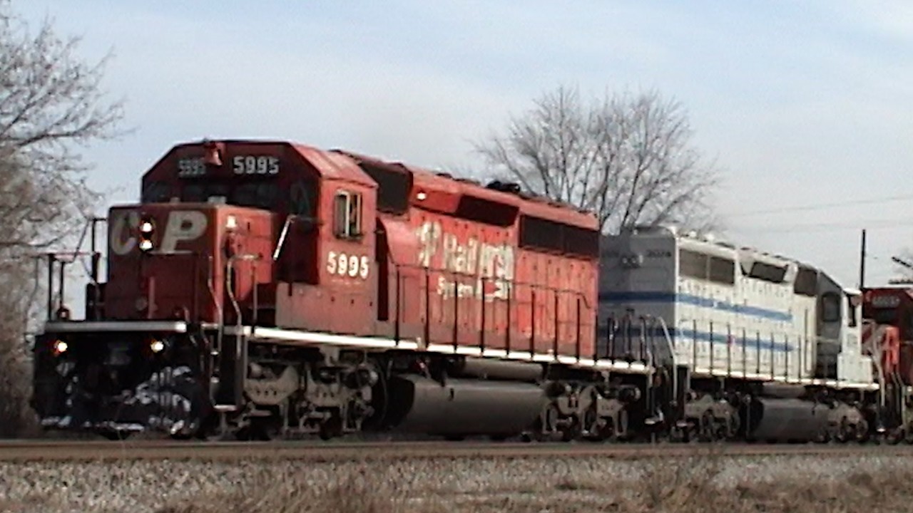 CN Waukesha and CP Watertown Subdivisions at Duplainville, WI 1/5/2011 Part 1