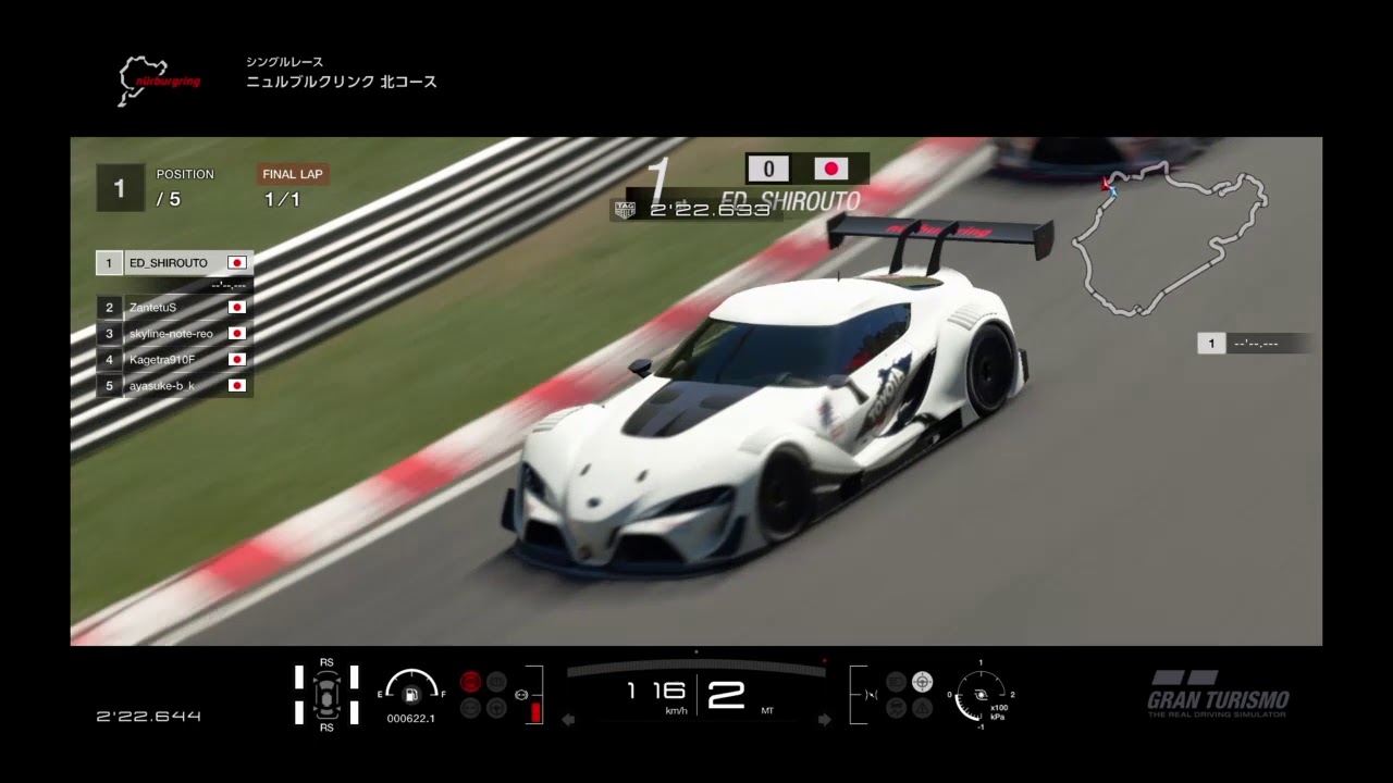 グランツーリスモsports  Gr3 ニュル北　この速い人は誰だ！