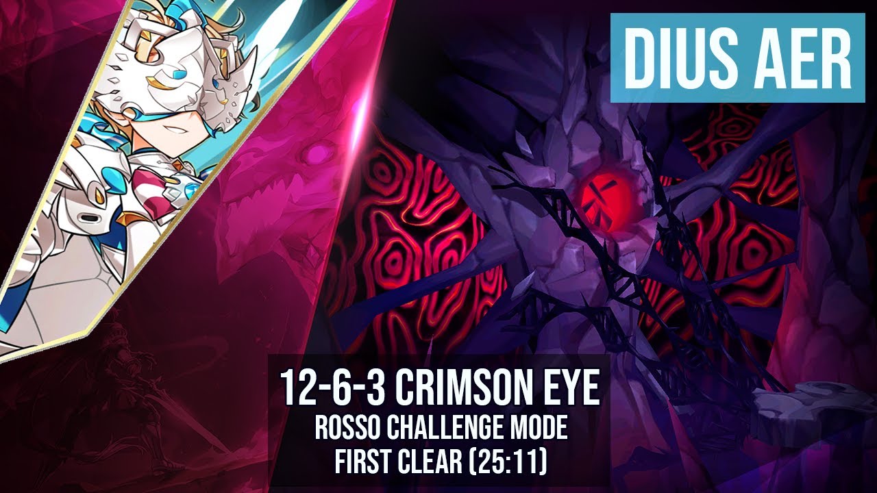 [Elsword NA/엘소드] Dius Aer Rosso Challenge Mode 12-6-3 First Clear 디우스 아에르 돌아올 수 없는 어둠 (25:11)