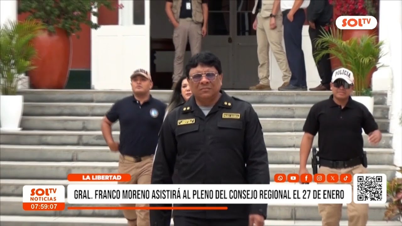 La Libertad: Gral. Franco Moreno presentará plan contra criminalidad
