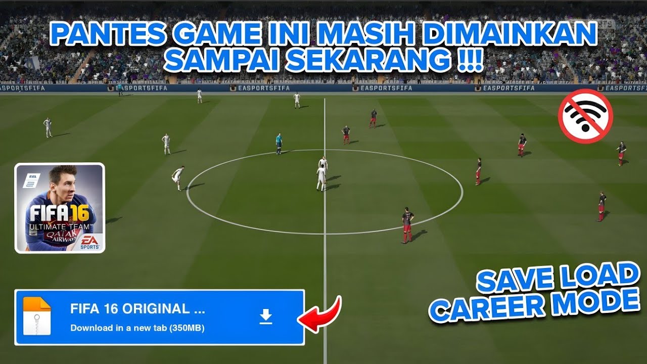 MAIN FIFA 16 ANDROID OFFLINE CAREER MODE | GAME SEPAK BOLA OFFLINE TERBAIK 2025 GRAFIK HD