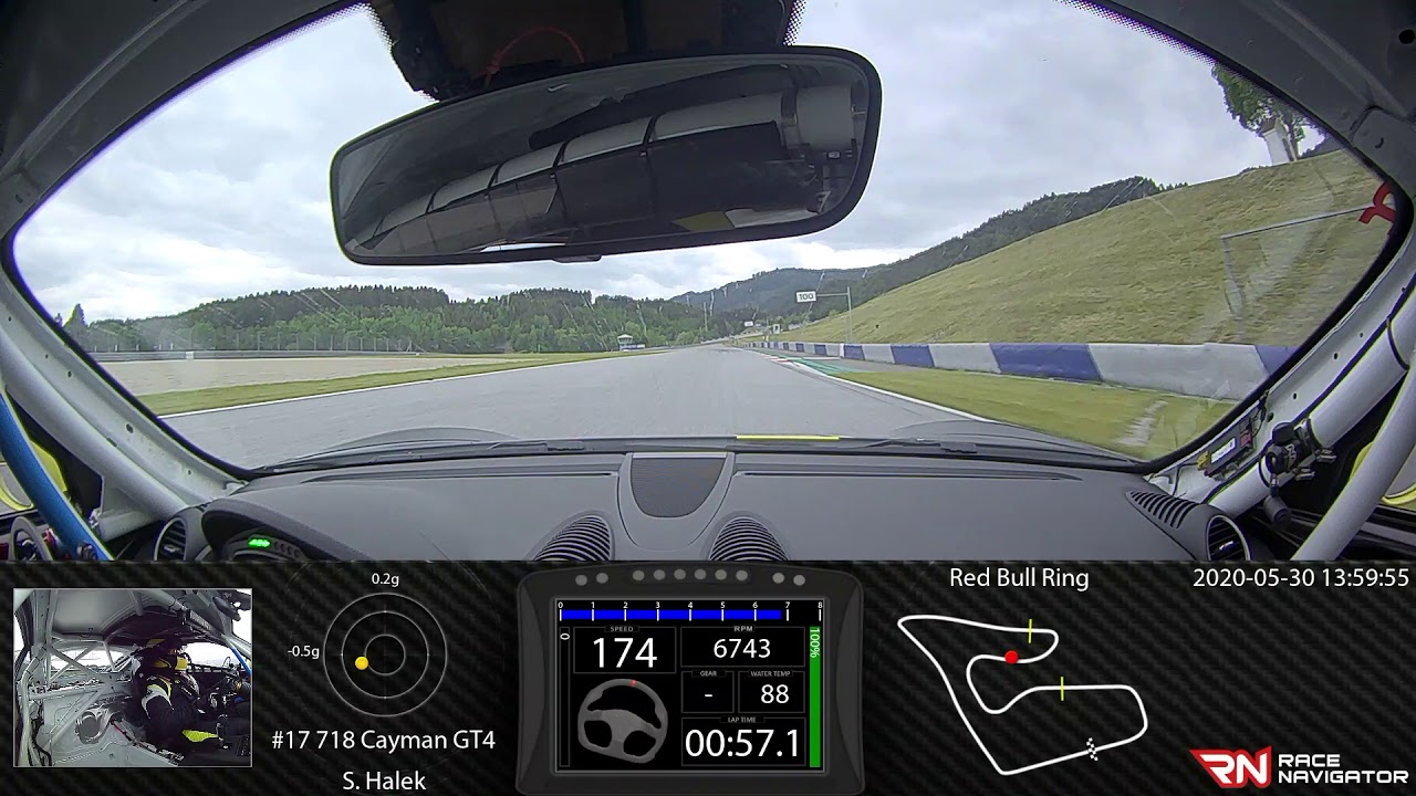 RN #1 Onboard video Red Bull Ring, 718 Cayman GT4, 01:38.240