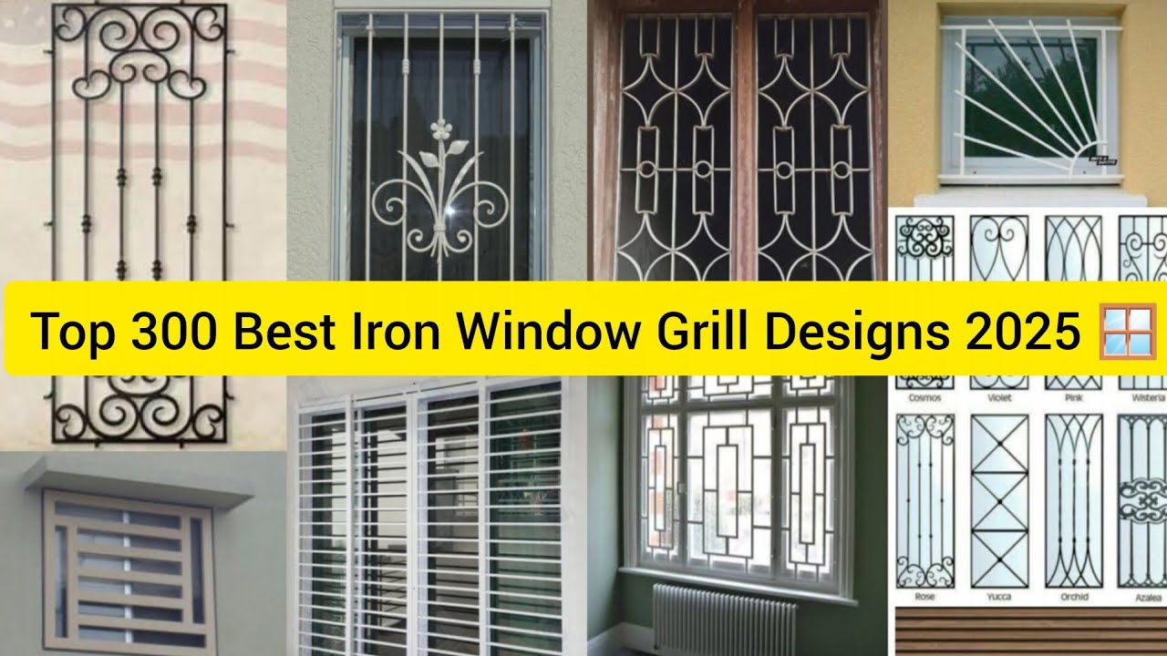 Top 300 Best Iron Window Grill Designs 2025 🪟 | Stylish & Secure Window Grill Ideas