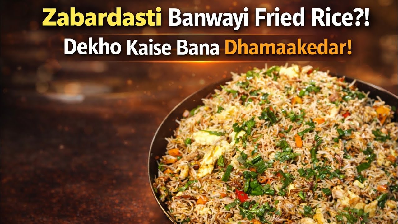 Gharwalon Ne Bola Fried Rice Banao! Aur Phir Yeh Dhamaaka Hua 🔥