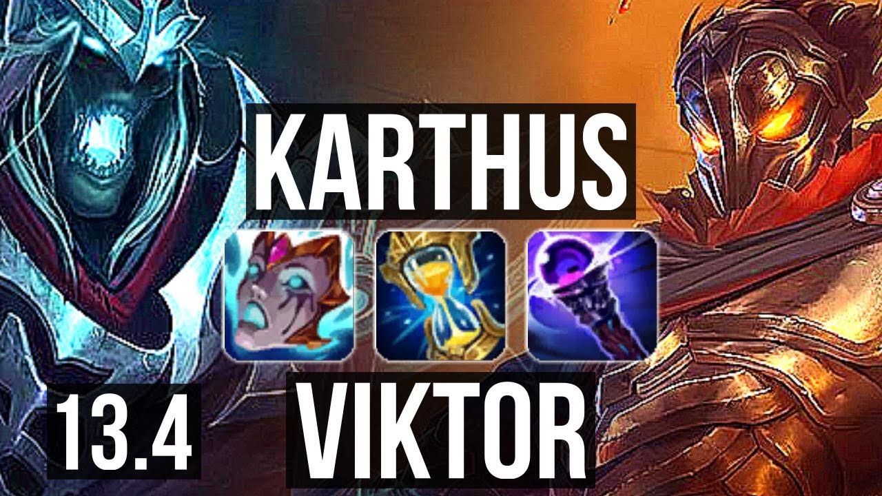 KARTHUS vs VIKTOR (MID) | Quadra, 1700+ games, 1.6M mastery | KR Grandmaster | 13.4