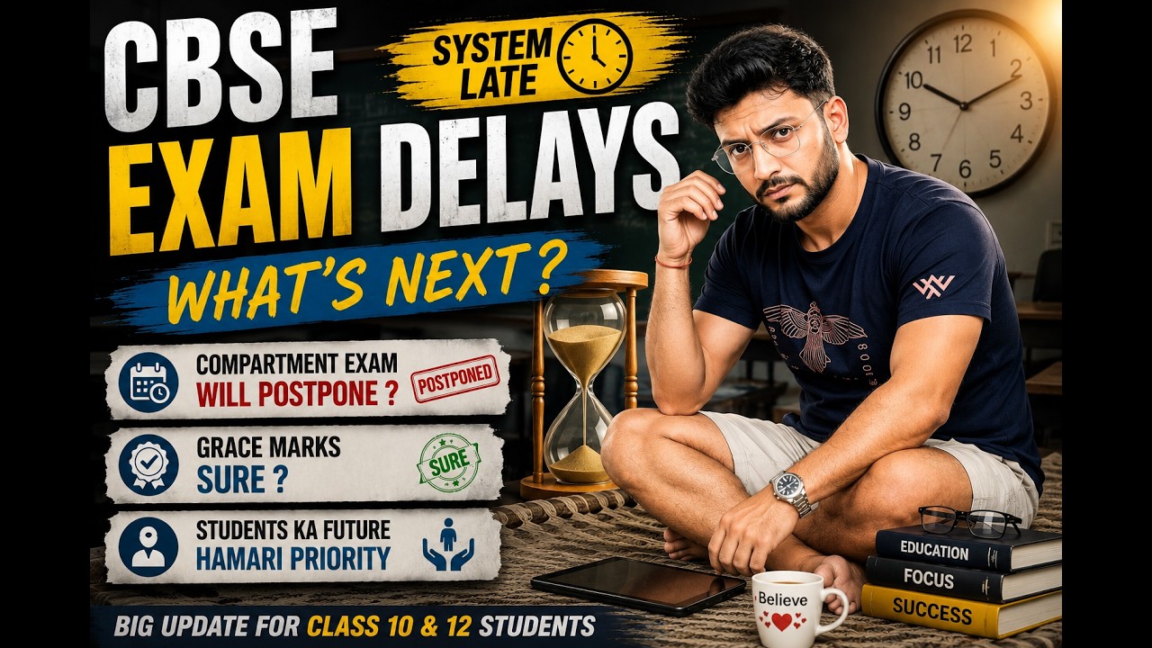 🚨 **CBSE SYSTEM LATE ⏰ | COMPARTMENT EXAM POSTPONE HO SAKTA HAI? | GRACE MARKS SURE? 😱** 🚨