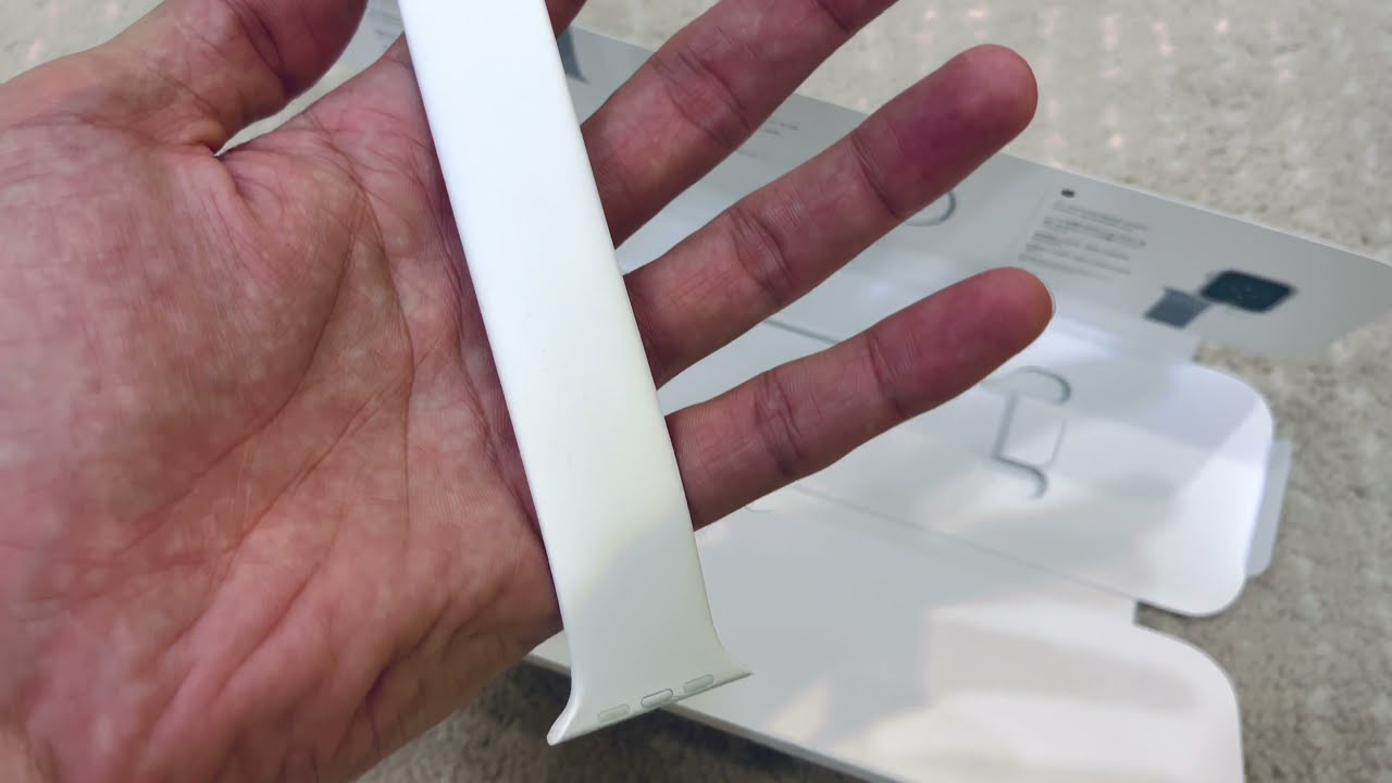 Apple Watch strap White Solo Loop 44mm size 6