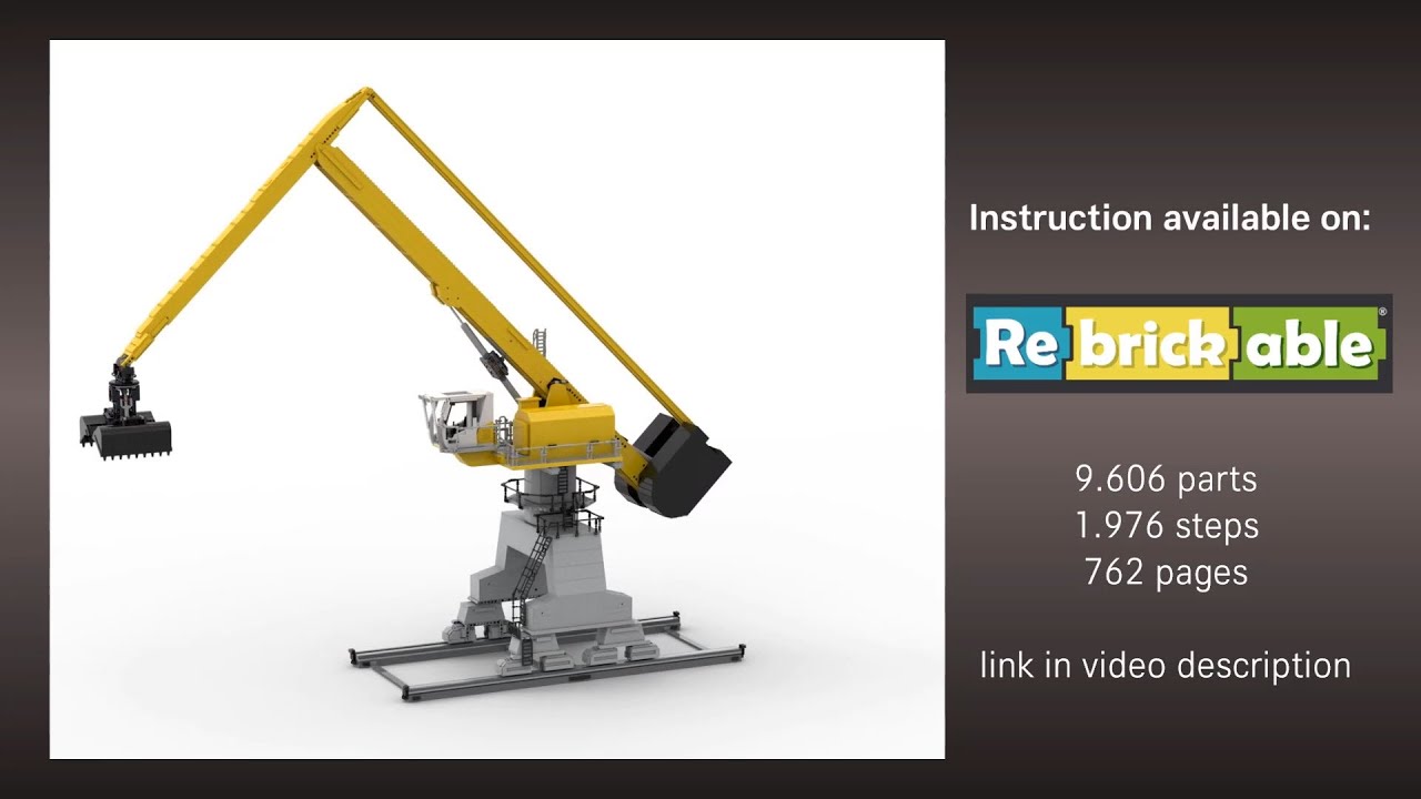 Sennebogen 8100EQ - Material Handling Machine in LEGO version (2024)