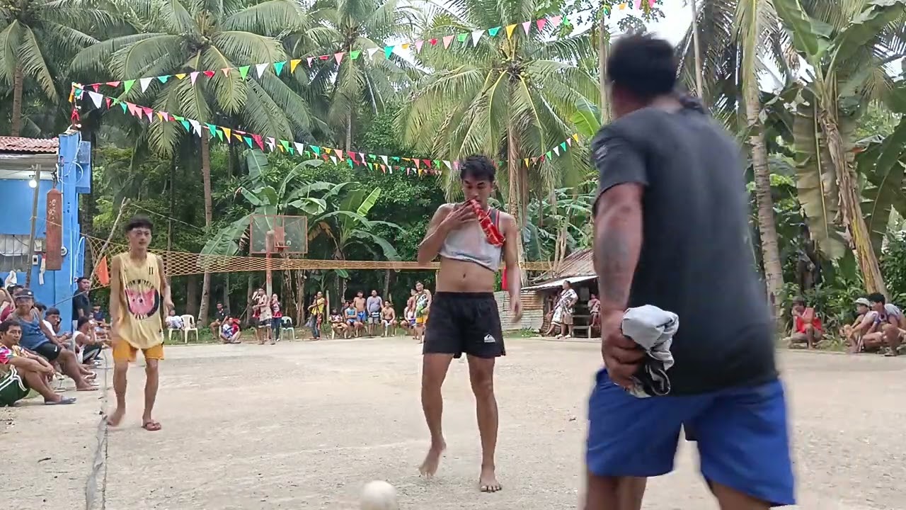 traditional sports volleyball 🏐 dayon dayon class A bakbakan Dumanjug vs Cebu city game 4!!!