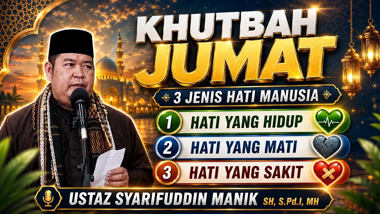 Khutbah jumat : Tiga jenis hati manusia