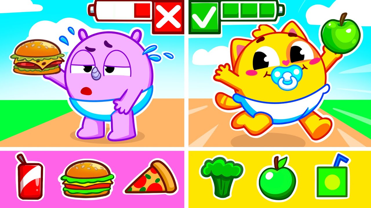 Healthy Food vs Junk Food Song | Funny Song For Baby & Nursery Rhymes by Toddler Zoo