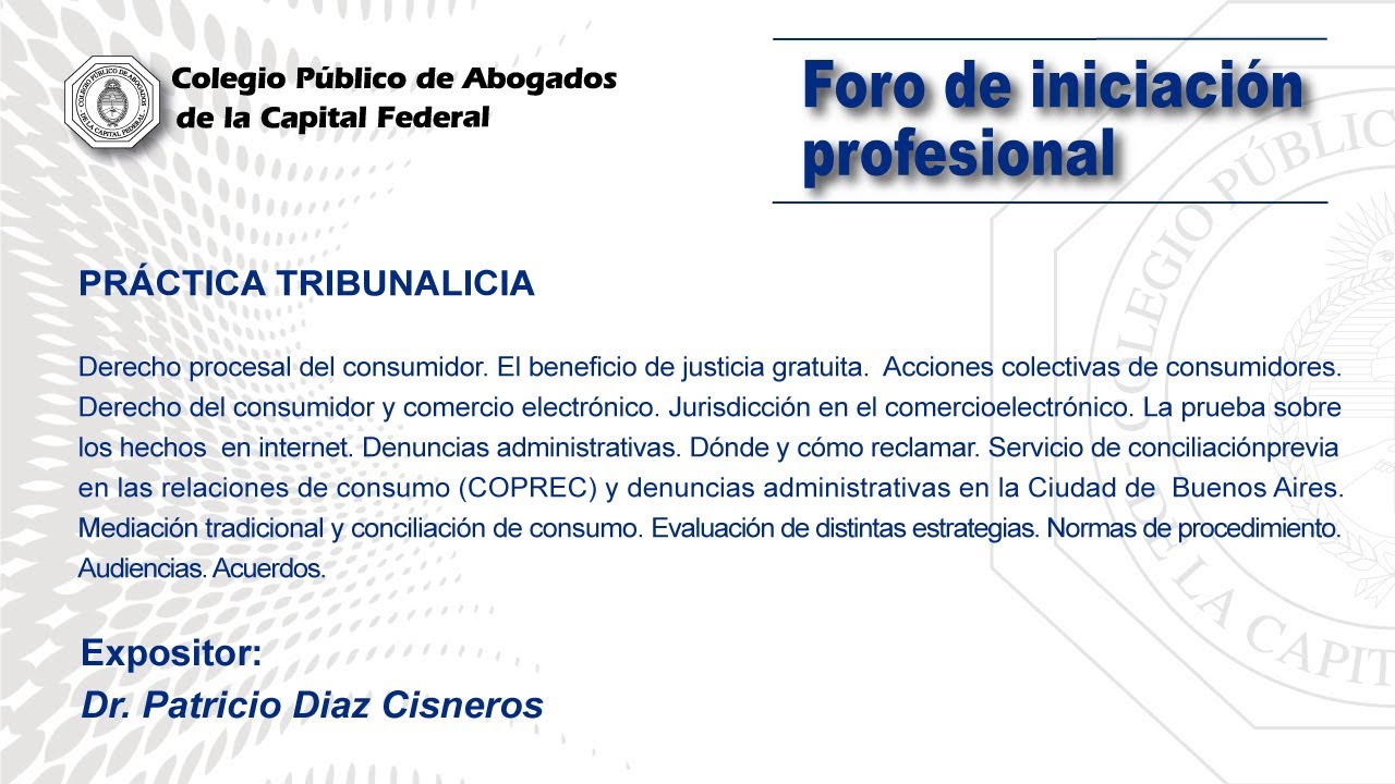 Foro de iniciación profesional: 