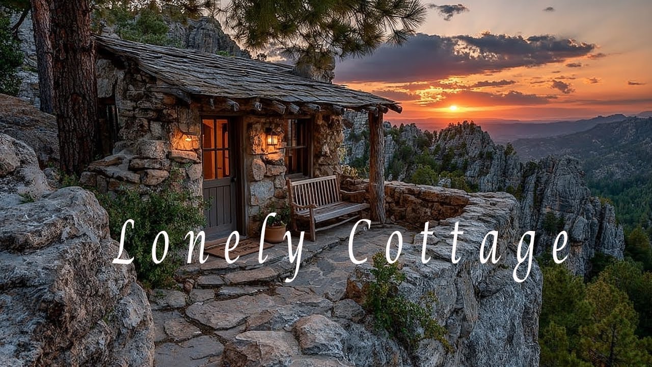 Lonely Cottage in the Mountain – Peaceful Healing Meditation Music – Calming Ambience for Relaxation