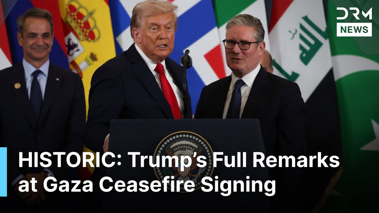 FULL SPEECH: Trump Delivers HISTORIC REMARKS at Gaza Ceasefire Signing in Sharm El-Sheikh | AQ1B