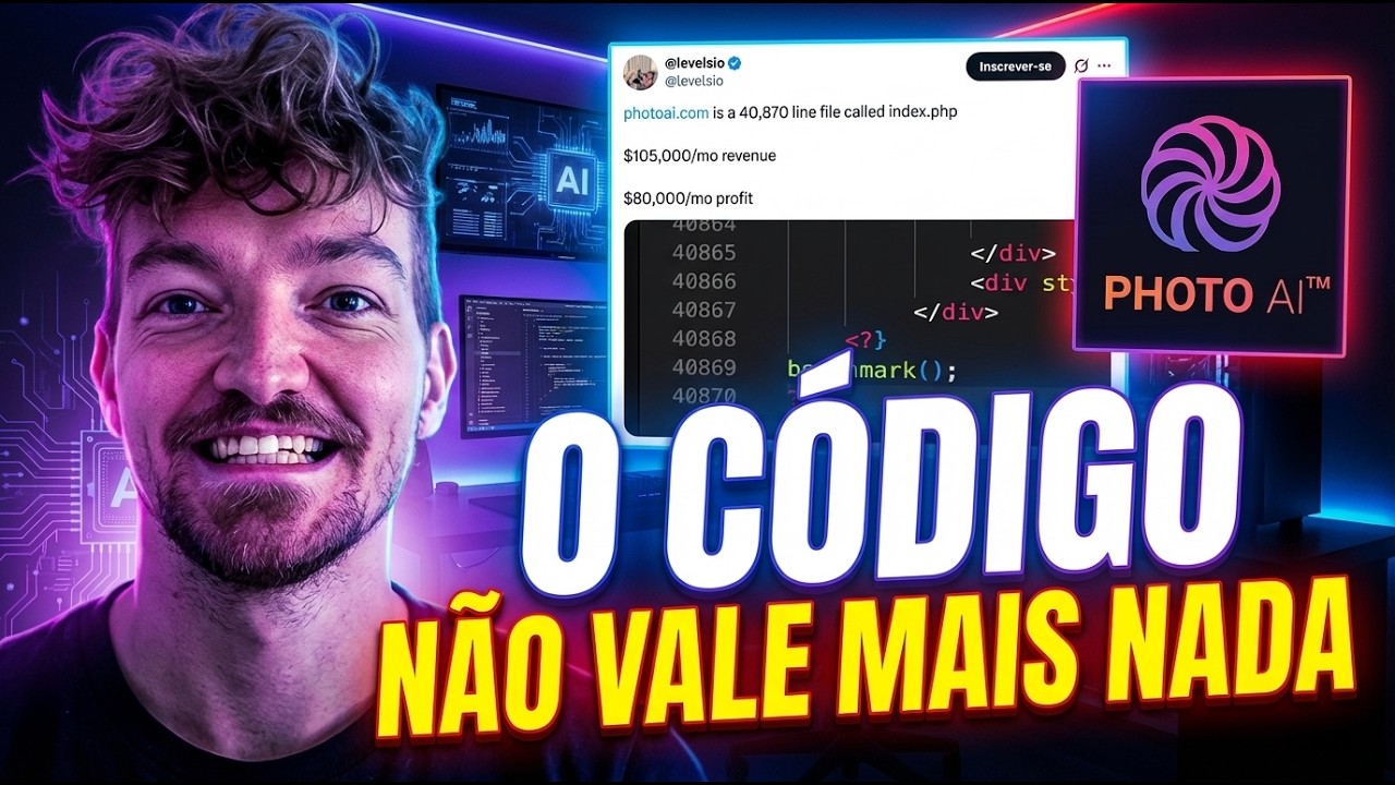 Ele escreveu 40 mil linhas de PHP… e isso virou $104k/mês