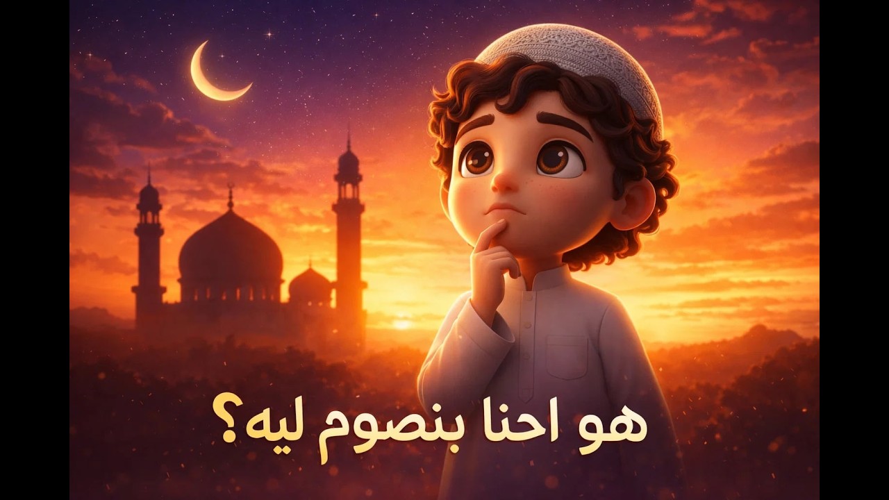 هو إحنا ليه بنصوم في رمضان؟🤔 شرح بسيط للأطفال 🤍🌙