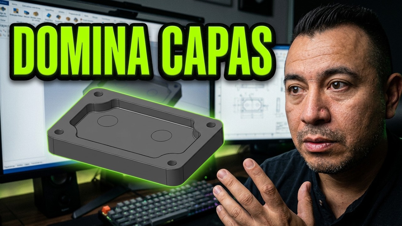 3 Como usar capas e historial del solido con MasterCAM CAD CAM
