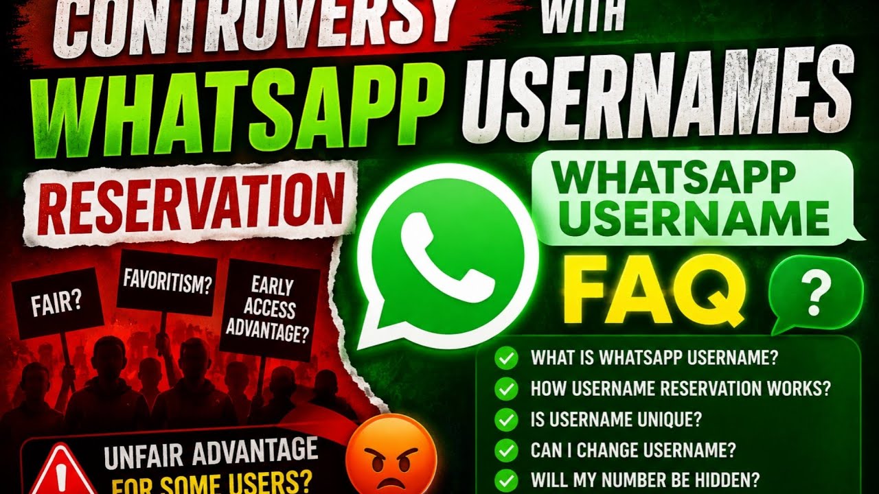 Controversy with Whatsapp Usernames Reservation and Whatsapp Username FAQ