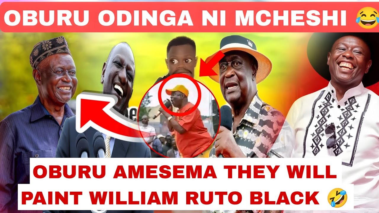 OBURU THE COMEDIAN ATATUUWA NA KICHEKO😂 'They will paint Ruto black ' 😂 KENYANS LAUGH AT OBURU
