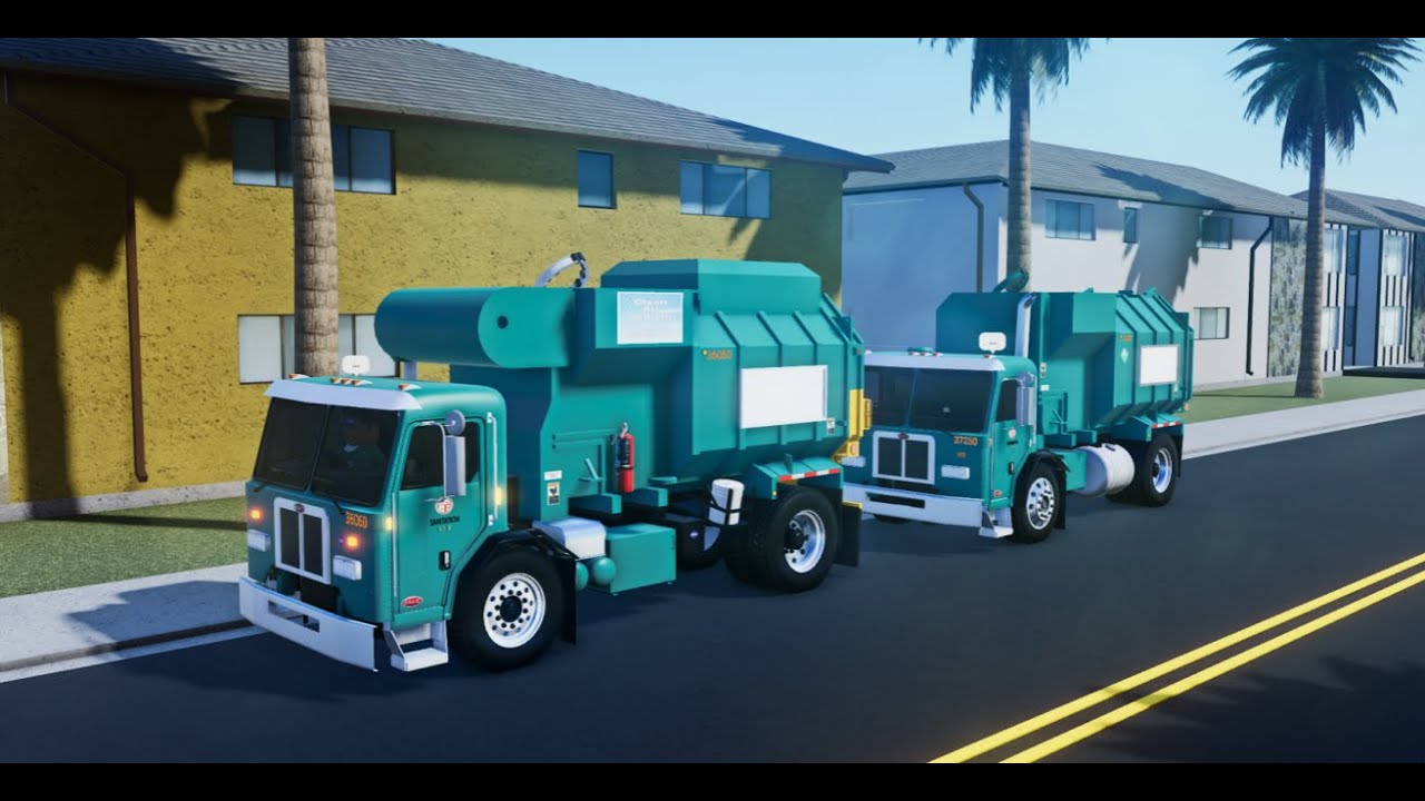 Roblox Garbage Trucks | L.A.B.O.S North Valley | Garbage Truck Compilation