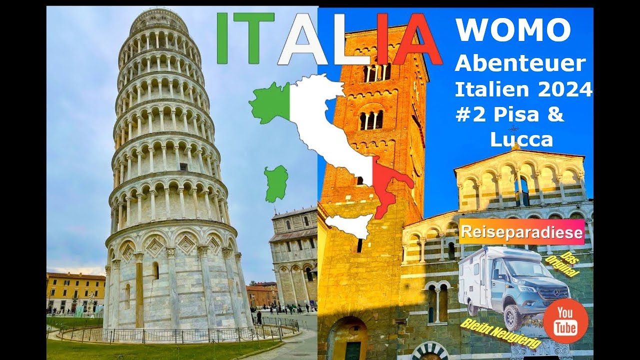WOMO 🚐Abenteuer Italien 🇮🇹2024 Traumstädte Pisa & Lucca in der Toskana, Stellplätze & viele Infos