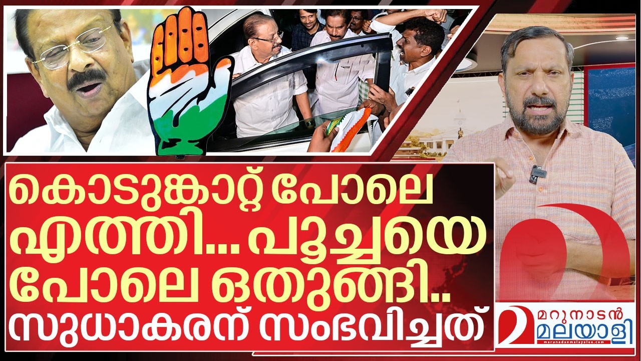 ശരിക്കും കെ സുധാകരന് സംഭവിച്ചത് എന്ത്? I K Sudhakaran and Congress