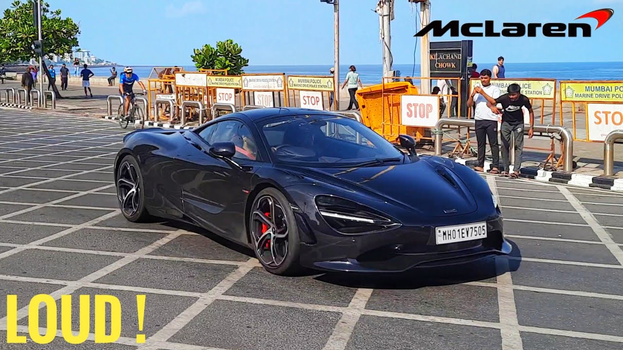 Громкие суперкары Индии 4K | Мумбаи | Новые McLaren 750S, Ferrari 296, Mustang MACH1, BMW M8C, Gw...