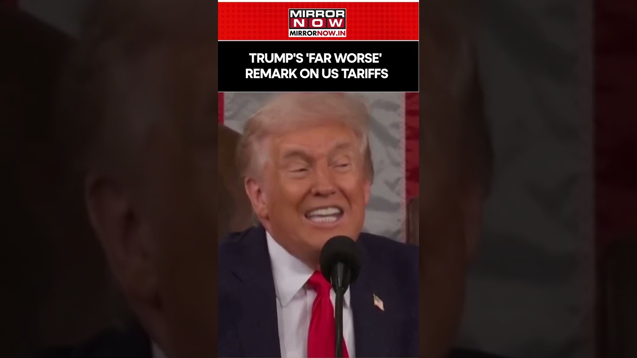 Watch: Donald Trump's 'Far Worse' Remark On US Tariffs #shortsfeed #shorts #shortvideo